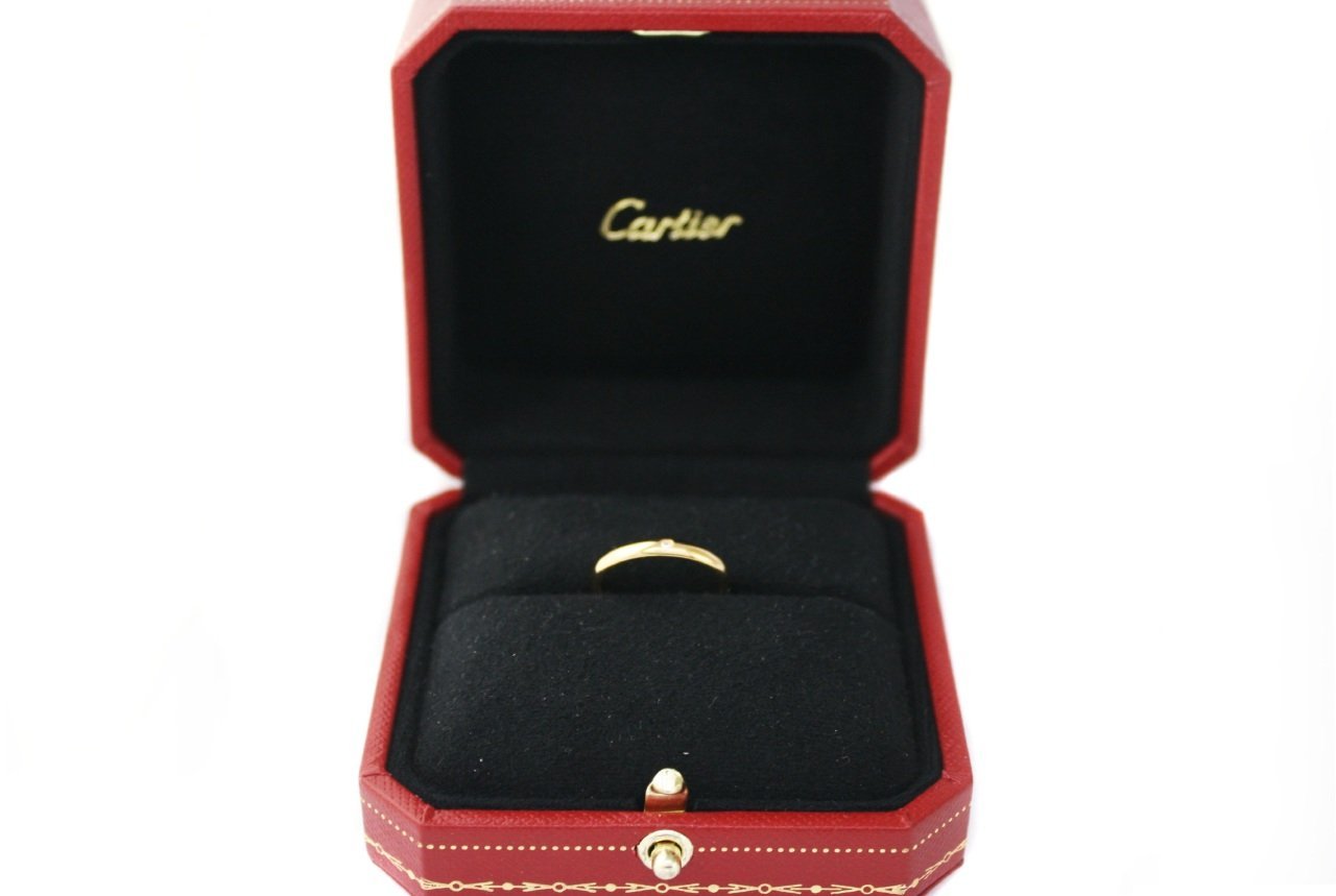 CARTIER 18K Yellow Gold Diamond Wedding Band