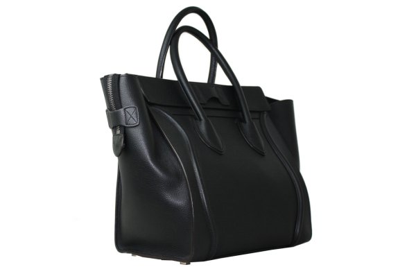 CELINE Black Calfskin Medium Luggage Bag
