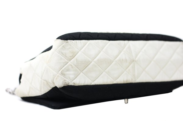 CHANEL Bicolor Quilted Fabric Reissue 227 Flap Bag