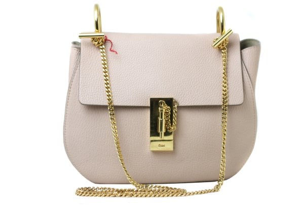 CHLOE Drew Shoulder Bag in Small Grain Lambskin