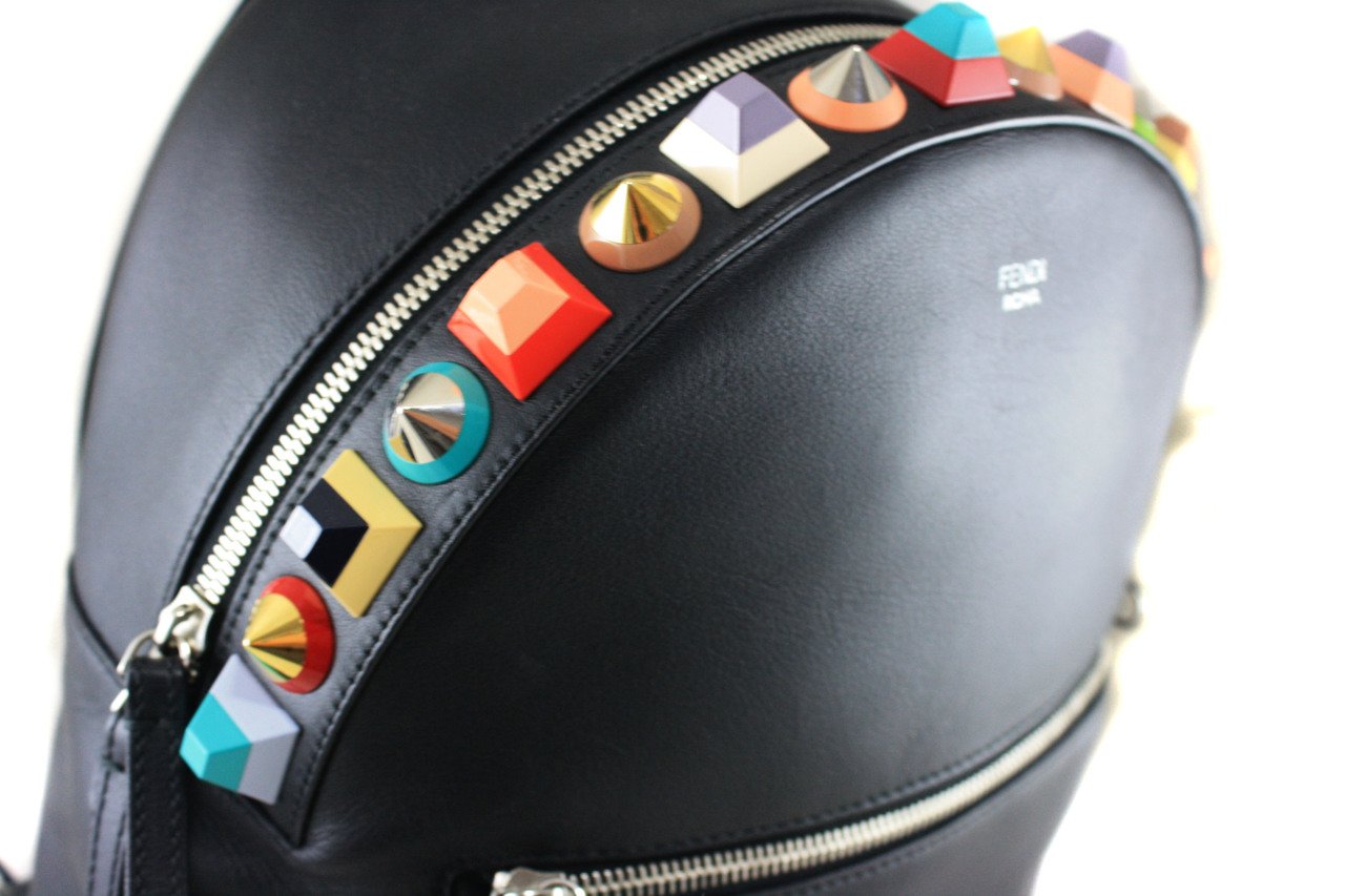 Fendi studded backpack best sale