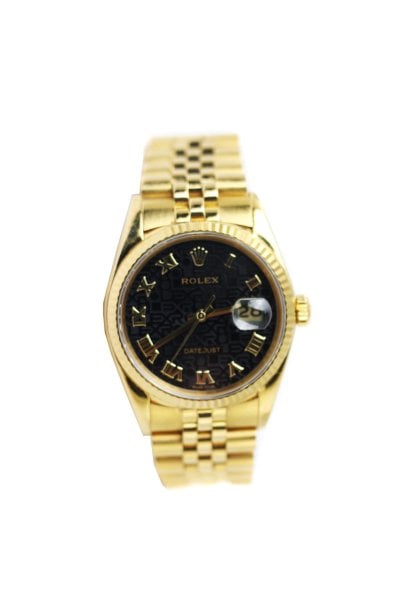 ROLEX 18k Yellow Gold Datejust 36mm Jubilee