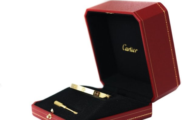 CARTIER 18k Yellow Gold Love Bracelet Size 19