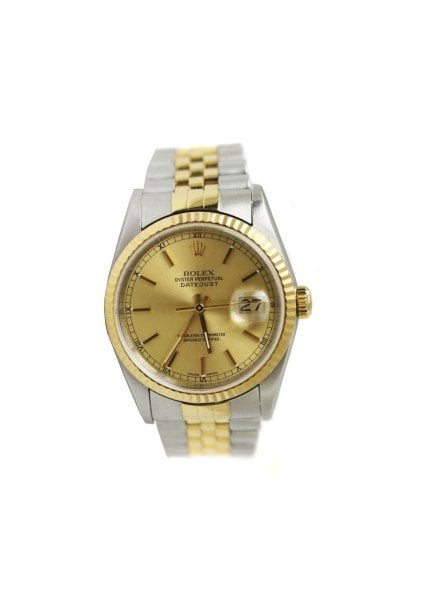 ROLEX 18k Yellow Gold-Steel Datejust 36mm Jubilee