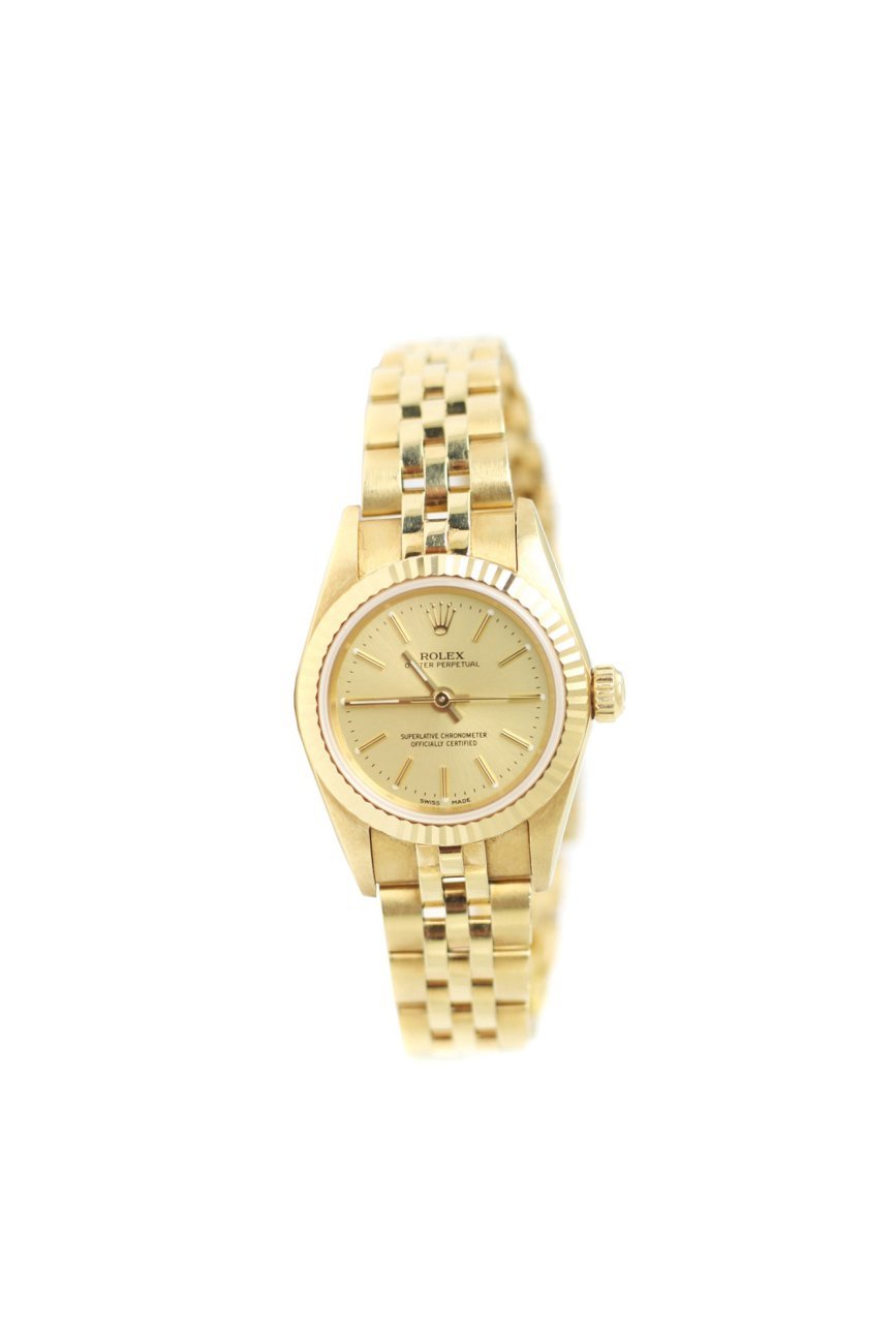 Rolex oyster perpetual gold best sale