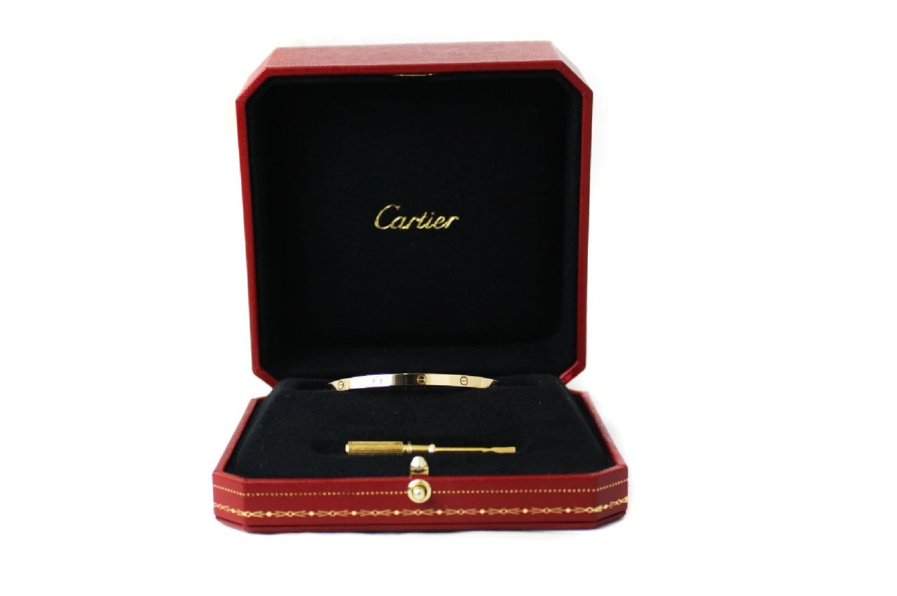 CARTIER 18k Yellow Gold Love PM 16 Size