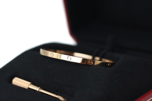 CARTIER 18k Rose Gold Love PM 17 Size