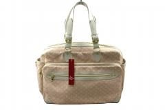 LOUIS VUITTON Pink Monogram Mini Lin Diaper Bag