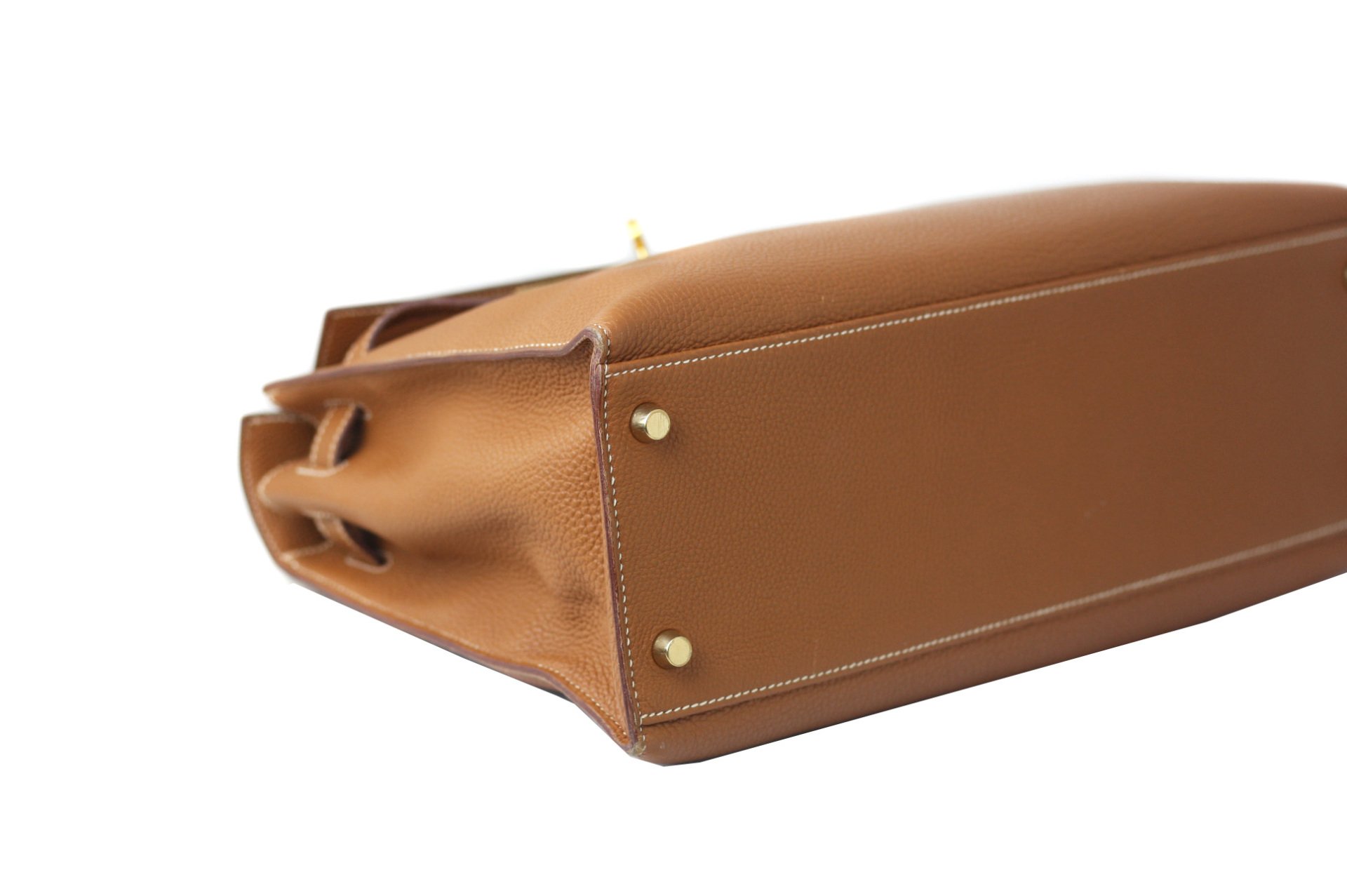 HERMES Kelly Sellier Togo 32cm Gold GHW