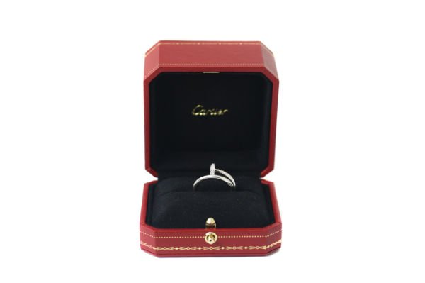 CARTIER 18k White Gold Diamond Juste un Clou Ring