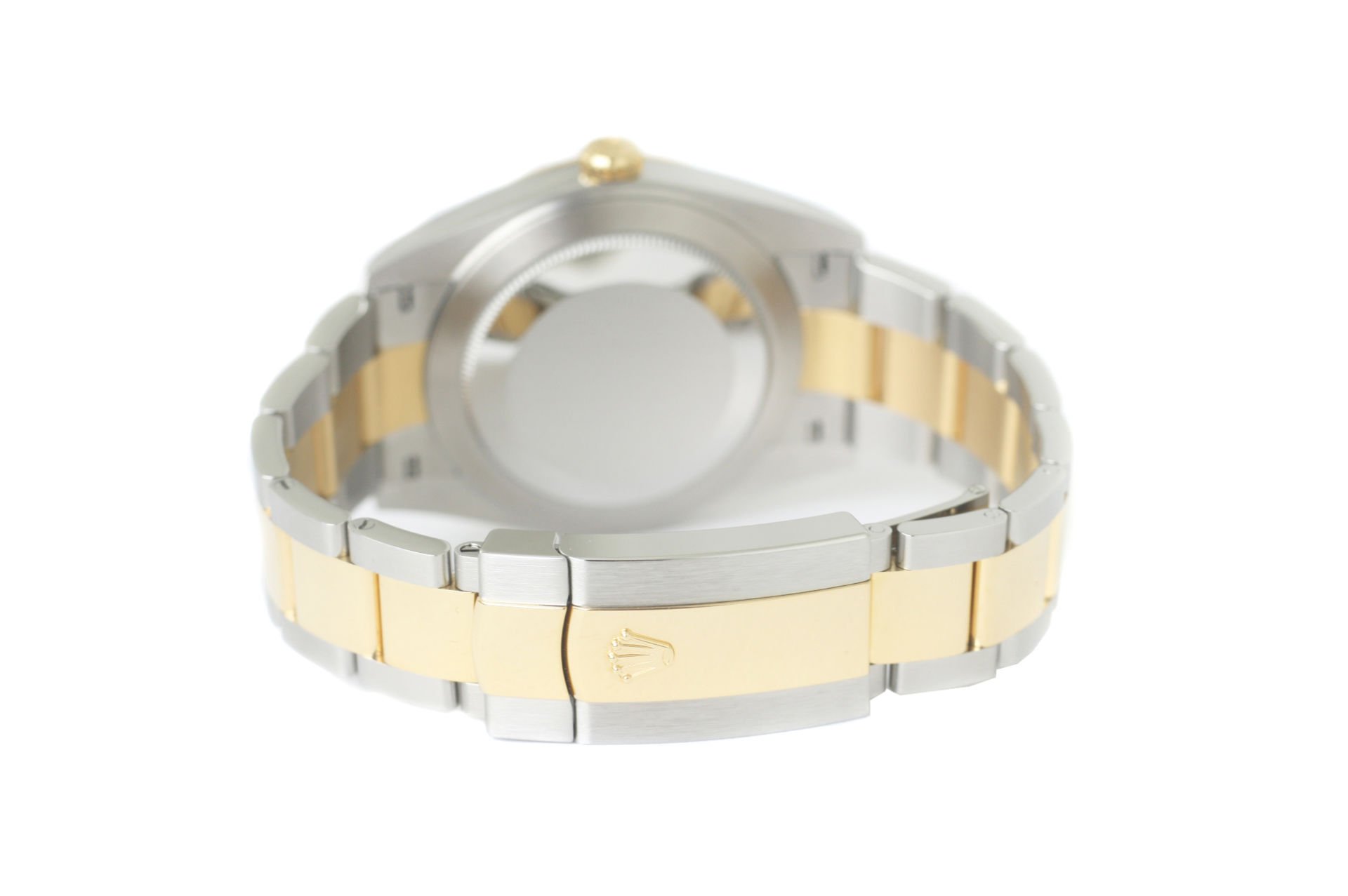 ROLEX 18k Yellow Gold Steel Datejust 41mm Diamond Dial