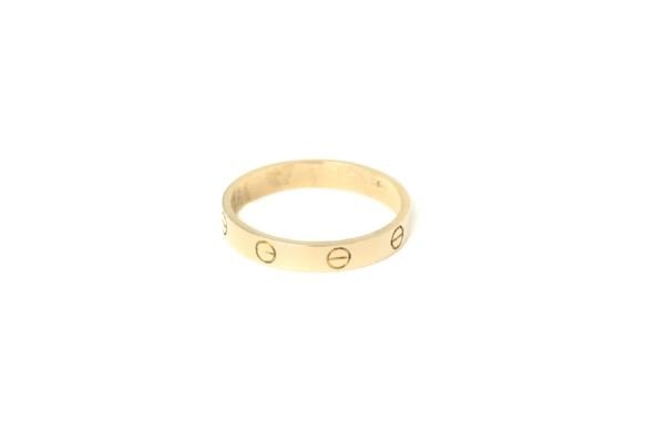CARTIER 18k Yellow Gold Alliance Love Ring 64 Size