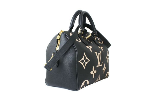 LOUIS VUITTON Bicolor Monogram Empreinte Speedy Bandouliere 25