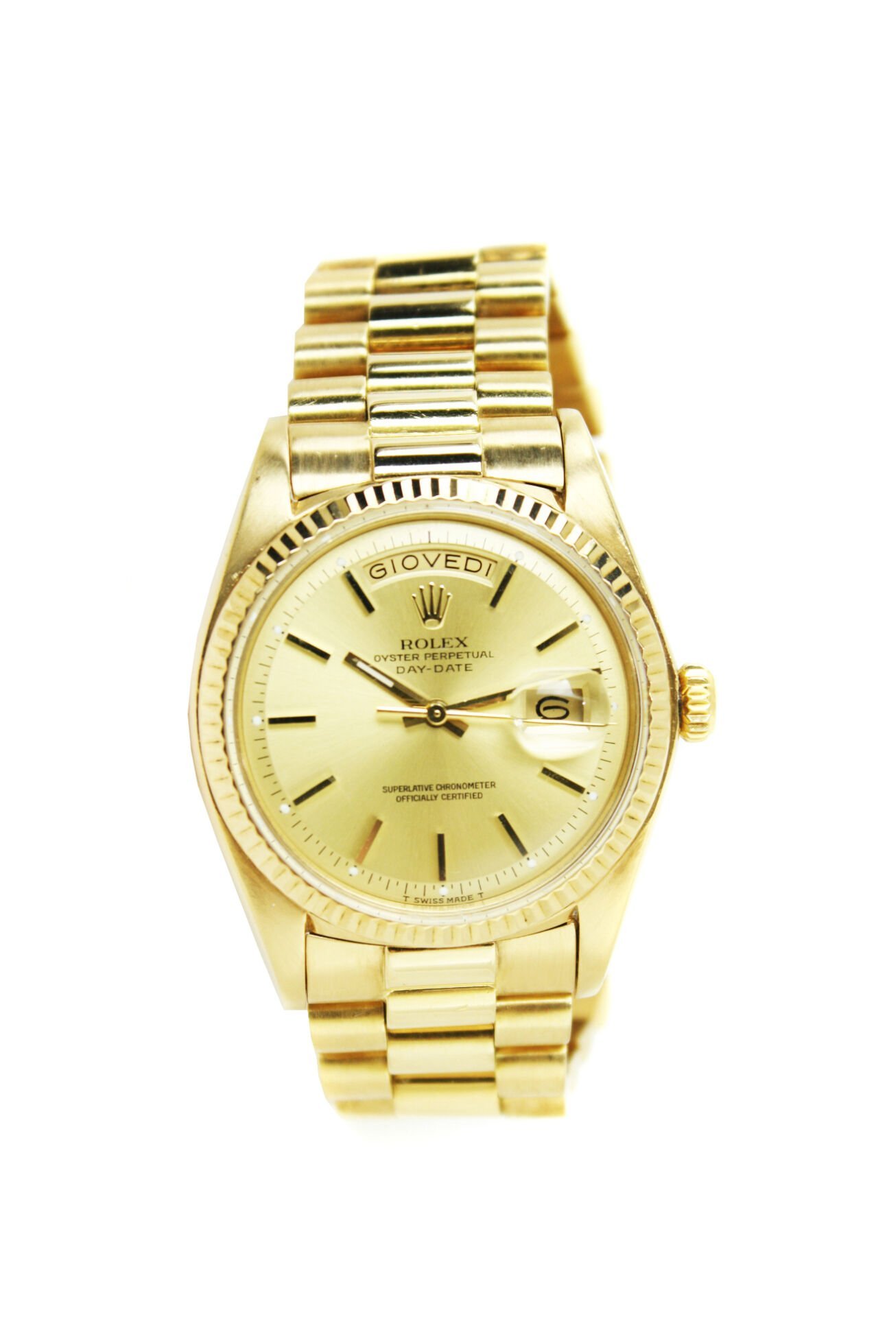 ROLEX 18k Yellow Gold Day Date President 36mm 1803