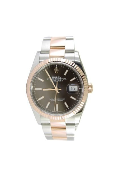 ROLEX Datejust 36mm Everose/Steel Chocolate