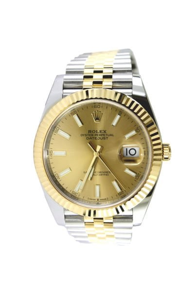 ROLEX Datejust 41mm Two-Tone Jubilee Champagne Dial