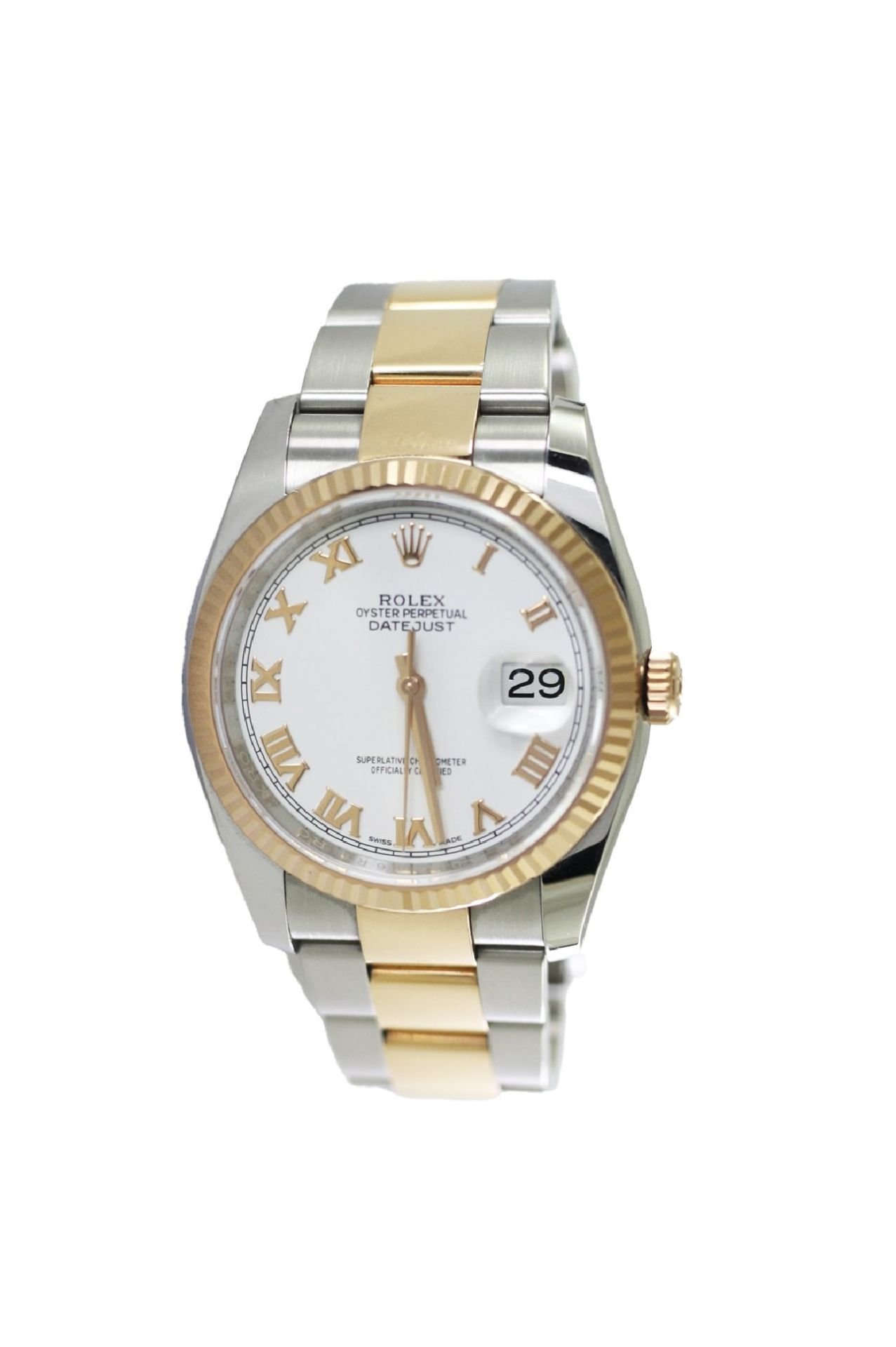 ROLEX Datejust 36mm Everose Gold/Steel Oyster