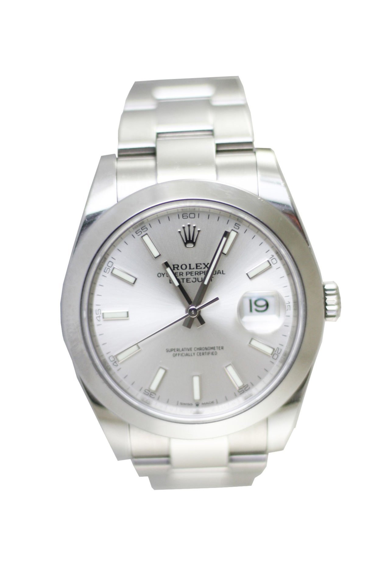 Rolex oyster perpetual datejust stainless hot sale
