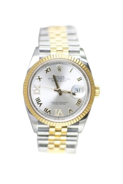 ROLEX Datejust 36mm Two Tone 6&9 Diamonds Jubilee