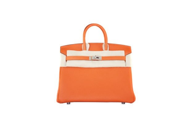 HERMES Togo Birkin 25 Orange PHW