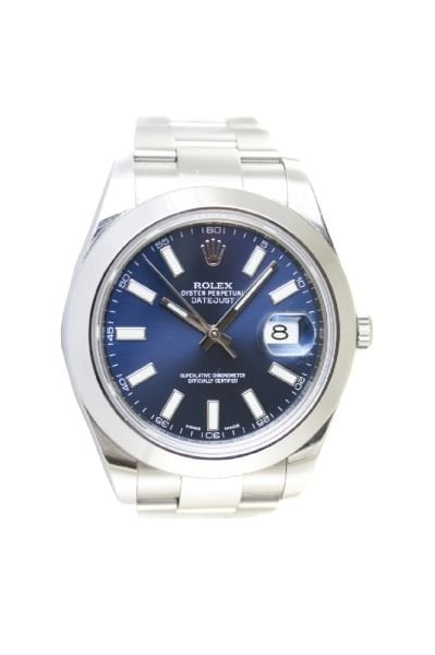 ROLEX Datejust II Blue Index Dial Oyster Bracelet