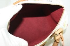 LOUIS VUITTON White Multicolore Speedy 30 Bag