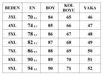 Büyük Beden Klasik Gömlek G105