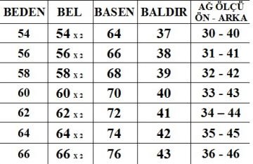 Büyük Beden Kot Pantolon PN46