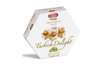 Fıstıklı Lokum 227 Gr (Altıgen)