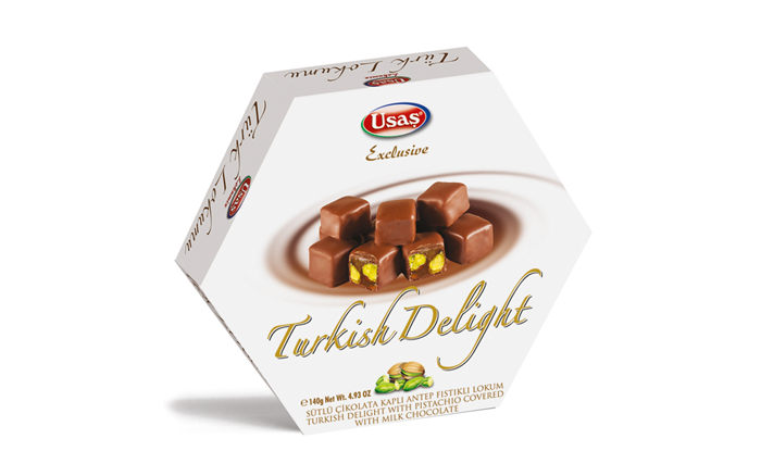 Fıstıklı Çikolata Kaplı Lokum 140 Gr