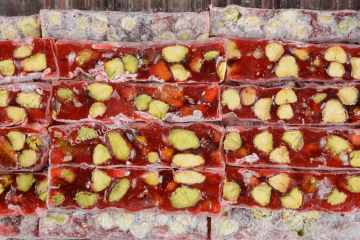 Nar Aromalı Duble Fıstıklı Parmak Lokum