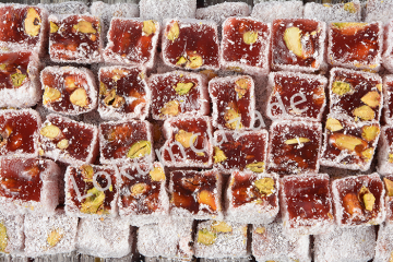 Nar Aromalı Fıstıklı Hindistan Cevizli Lokum