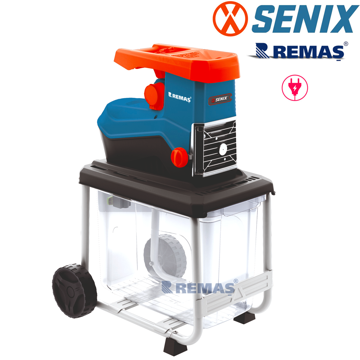 Senix YT5467 Elektrikli 2500 watt Dal Parçalama Öğütme Talaş Makinesi