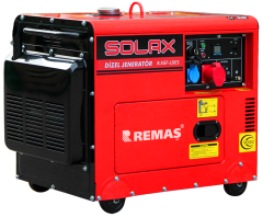 Solax 8.5 GF LDE3 Trifaze Otomatik 8 kVA Kabinli Dizel Jeneratör