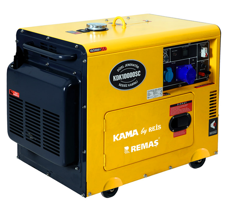 Kama KDK 10000 SC Marşlı 9,5 kVA Kabinli Dizel Jeneratör