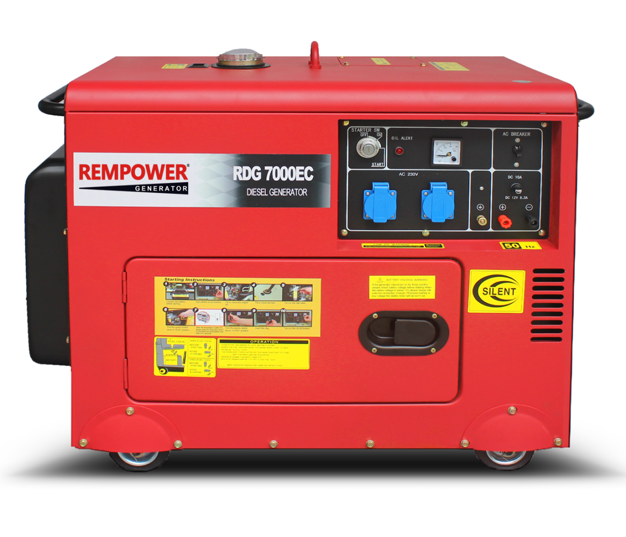 Rempower RDG 7000 EC Marşlı 7 kVA Dizel Jeneratör