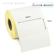 100mm x 50mm Vellum Barkod Etiketi