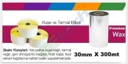 30mm x 300mt Premium Wax Ribon