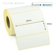100mm x 40mm Vellum Barkod Etiketi