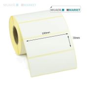 100mm x 30mm Vellum Barkod Etiketi