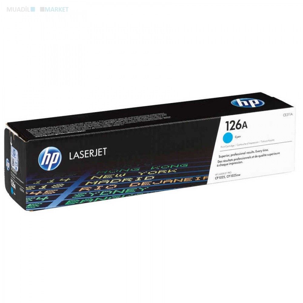 Orijinal HP CE311A 126A Mavi Toner