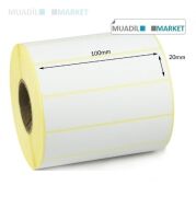 100 x 20 mm Termal Etiket Büyük Koli 30 Rulo
