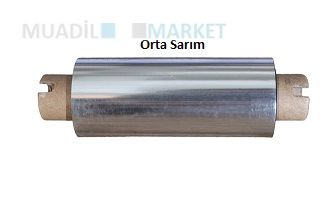 80mm x 74mt Standart Wax Ribon Orta Sarım