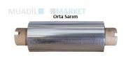 80mm x 74mt Standart Wax Ribon Orta Sarım