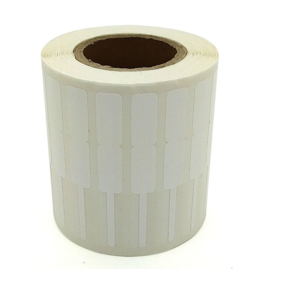 Beyaz Kuyumcu Etiketi 1 cm x 7,2 cm