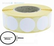 80 x 80 mm Oval Termal Etiket