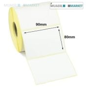 90x80 mm Kuşe Etiket