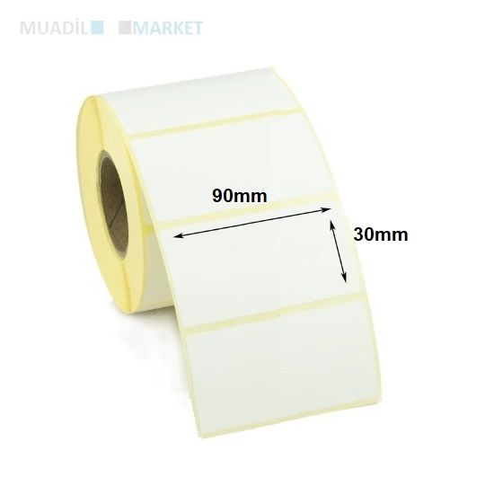 90mm x 30mm Vellum Barkod Etiketi