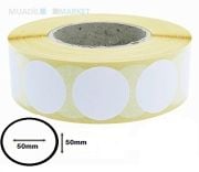50mm x 50mm Oval Kuşe Barkod Etiketi