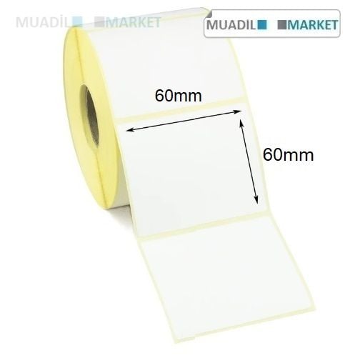 60 x 60 mm Termal Etiket